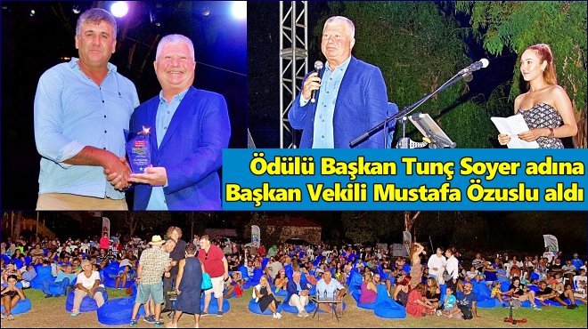 BAŞKAN SOYER’E SANATA DESTEĞİ İÇİN ONUR ÖDÜLÜ