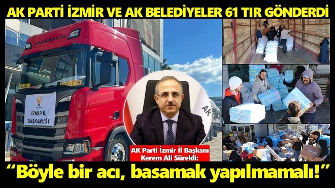 BAŞKAN SÜREKLİ’DEN DEPREMZEDELER ÜZERİNDEN SİYASET YAPANLARA ELEŞTİRİ