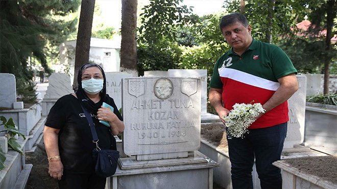 Başkan Tugay’dan unutulmaz futbolculara vefa