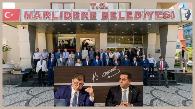 BAŞKAN TUGAY NARLIDERE MESAİSİNDE...