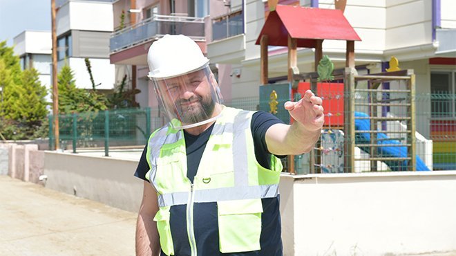  Başkan Utku Gümrükçü’den üst yapı çalışmalarına yerinde inceleme