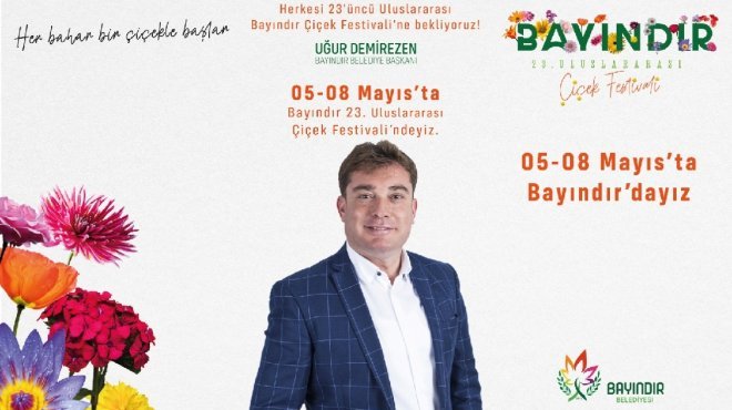 Bayındır 23. Uluslararası Çiçek Festivali başlıyor