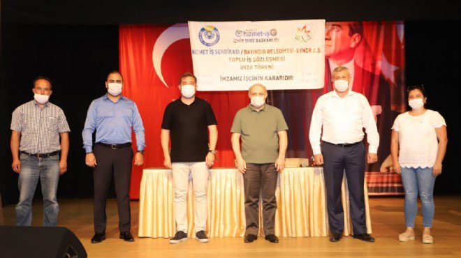 BAYINDIR’DA TOPLU SÖZLEŞME SEVİNCİ