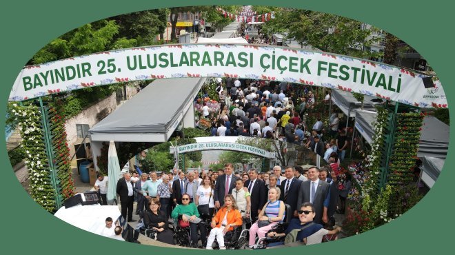 BAYINDIR ULUSLARARASI ÇİÇEK FESTİVALİ 25. KEZ KAPILARINI AÇTI