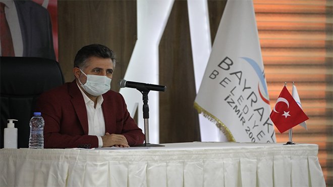 BAYRAKLI BELEDİYESİ, AİLESİNİN YANINDA...