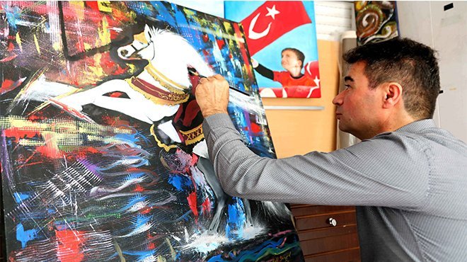 Bayraklı'da ressamlardan uluslararası sanal sergi