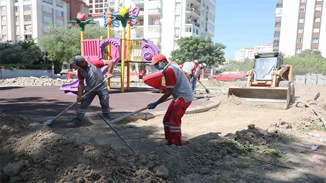 Bayraklı'ya 2 park 2 yeşil alan daha