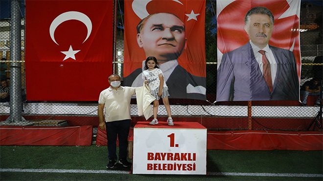 Bayraklılı çocuklar hem spor yaptı, hem eğlendi