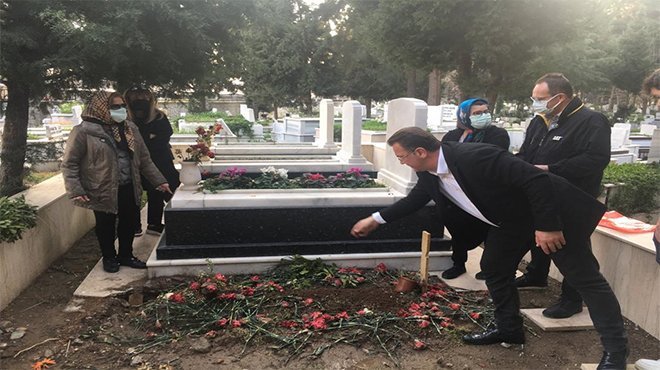 BAYSAK'IN KABRİNE ATA DİYARINDAN TOPRAK