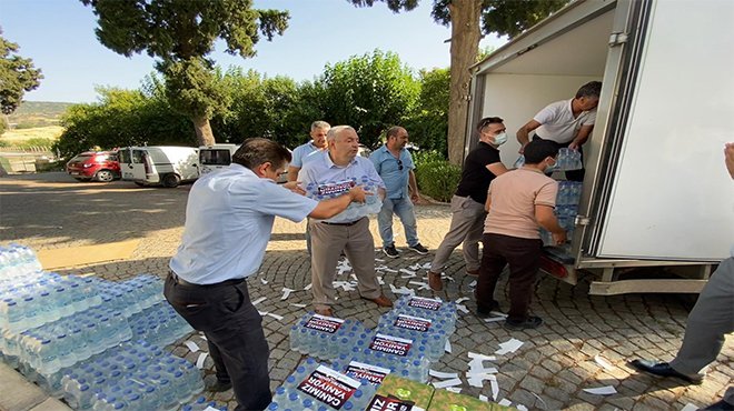 Bergama Belediyesi’nden orman yangınları için yardım seferberliği