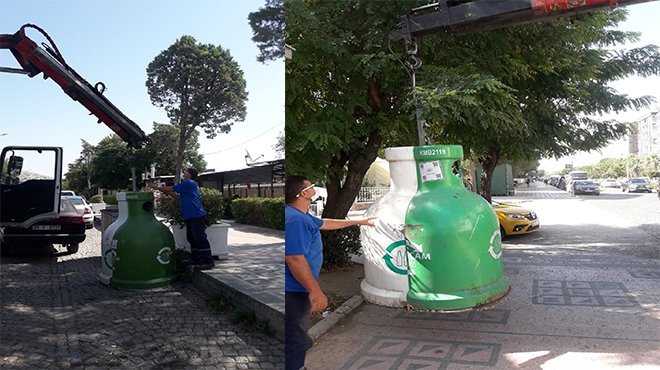Bergama’da bir ayda 13 ton cam atık toplandı