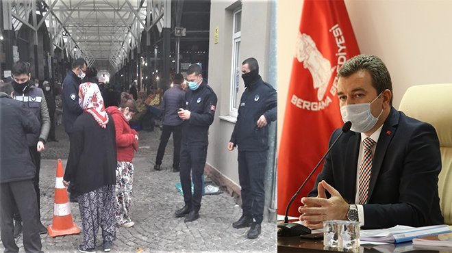 Bergama semt pazarlarında HES kodu ve Hijyen denetimi