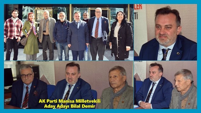 BİLAL DEMİR, İLK ZİYARETİNİ MANİSA GAZETECİLER CEMİYETİ'NE YAPTI...