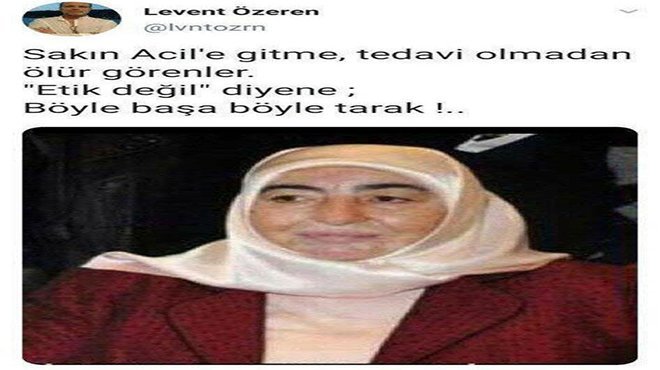 Binali Yıldırım'ın eşine hakaret eden Özeren, gözaltına alındı