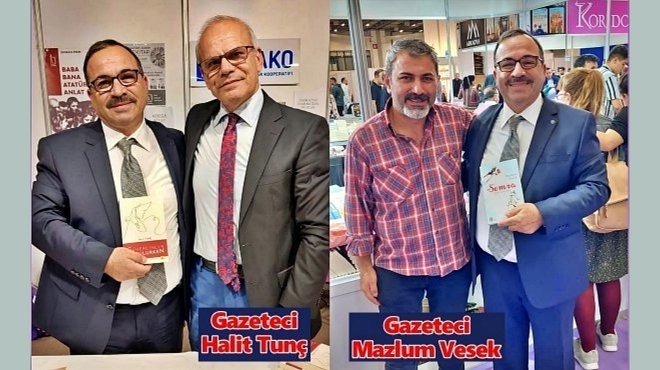 BİNGÖL, GAZETECİ DOSTLARINI İZKİTAP İMZA STANTLARINDA ZİYARET ETTİ