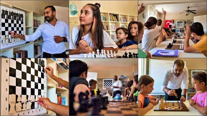 BORNOVA BELEDİYESİ'NDEN KÖYLERDE ÇOCUKLARA SATRANÇ EĞİTİMİ