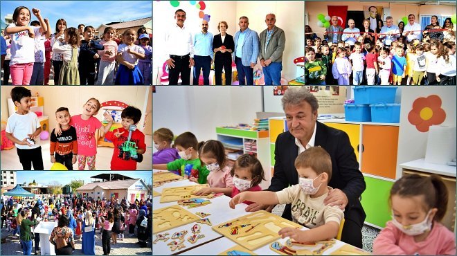 BORNOVA’DA ÇOCUK OYUN VE AKTİVİTE MERKEZLERİ’NİN YEDİNCİSİ AÇILDI