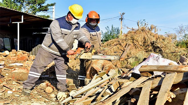 Bornova’da yuvaları ısıtan çalışma