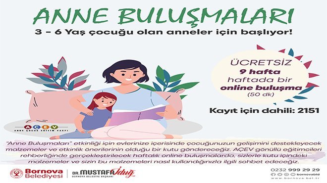 Bornovalı annelere online eğitim