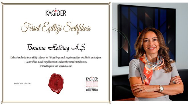 BORUSAN, KAGİDER’DEN FEM SERTİFİKASI ALDI
