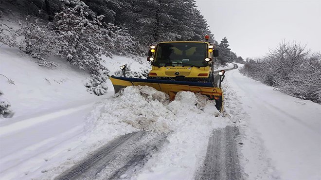 Bozdağlar’dan Aydın Dağları’na kar mücadelesi