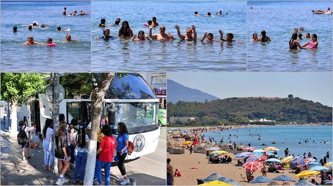 BUCA BELEDİYESİ’NDEN ANNE VE ÇOCUKLARA DENİZ KEYFİ