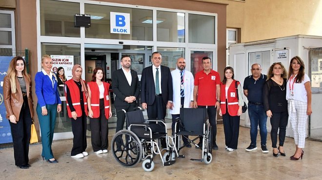 BUCA KIZILAY’DAN SEYFİ DEMİRSOY HASTANESİ’NE DESTEK