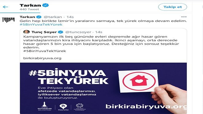 Büyük dayanışma kampanyasında ikinci adım