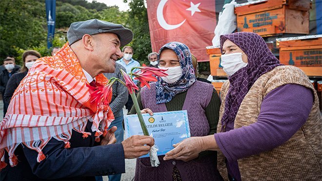 Büyükşehir’in üreticiye desteği sürüyor