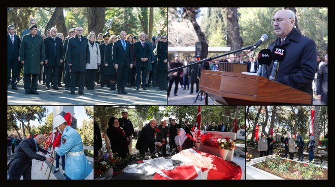 ÇANAKKALE ZAFERİ'NİN ŞEHİTLERİ İZMİR’DE ANILDI…