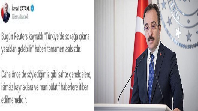 Çataklı: Türkiye'de sokağa çıkma yasakları gelebilir haberleri yalan