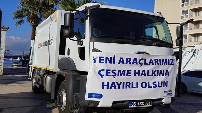 Çeşme Belediyesi araç filosuna 8 yeni araç ekledi