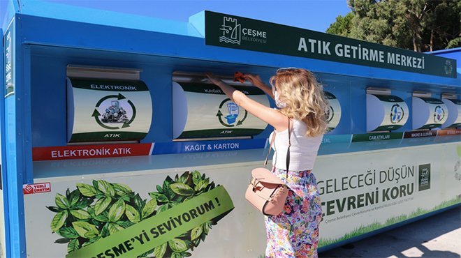 Çeşme’de Mobil Atık Getirme Merkezi dönemi!