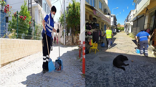 Çeşme’de temizlik seferberliği!