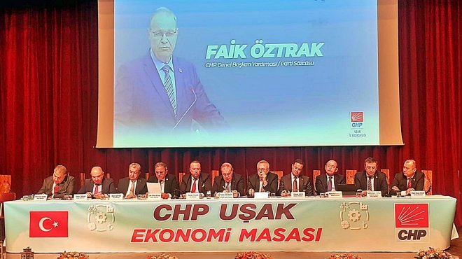 CHP EKONOMİ MASASI UŞAK'TA TOPLANDI