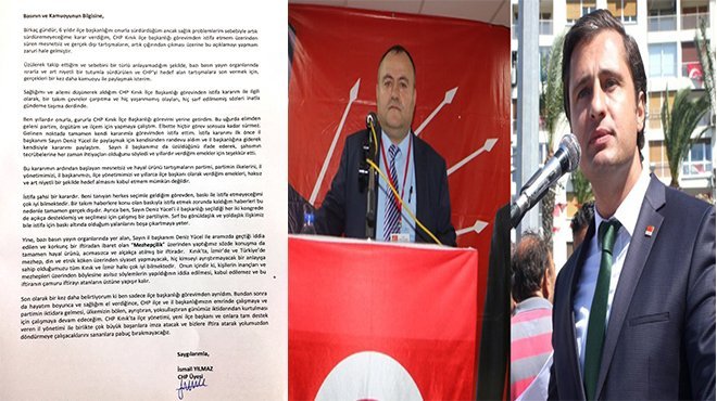 CHP Kınık eski İlçe Başkanı Yılmaz açıklama yaptı