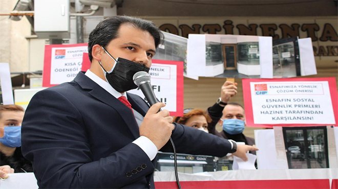 CHP KONAK'TAN ESNAFA DESTEK