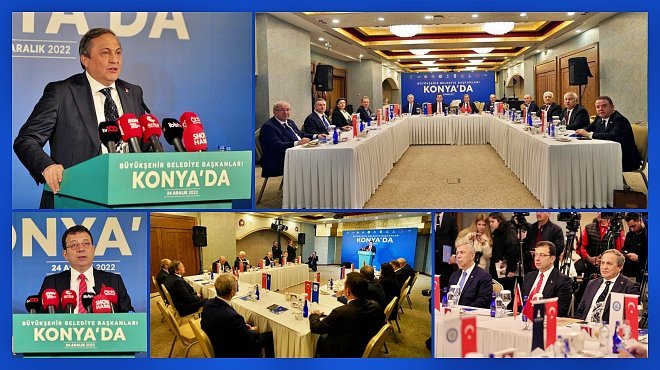 CHP’Lİ 11 BÜYÜKŞEHİR BELEDİYE BAŞKANI KONYA’DA BULUŞTU