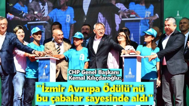 CHP LİDERİ, İZMİR’DE ATIK DÖNÜŞÜM TESİSİ AÇTI