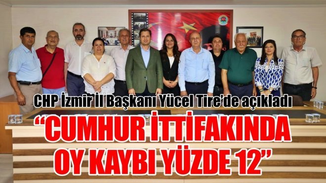 CHP, Tire’de saha çalışması yaptı...