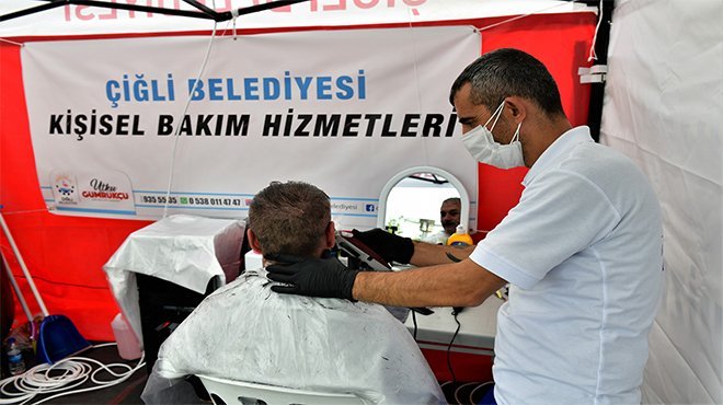 Çiğli Belediyesi kişisel bakım birimi deprem bölgesinde