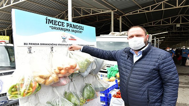 Çiğli’de pazar yerlerine imece panosu
