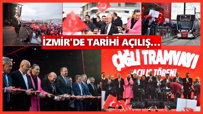 ÇİĞLİ TRAMVAYI HİZMETE GİRDİ...