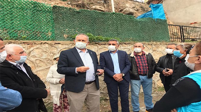 Çiğli’yi heyelan vurdu, 33 ev yıkılma tehlikesiyle karşı karşıya