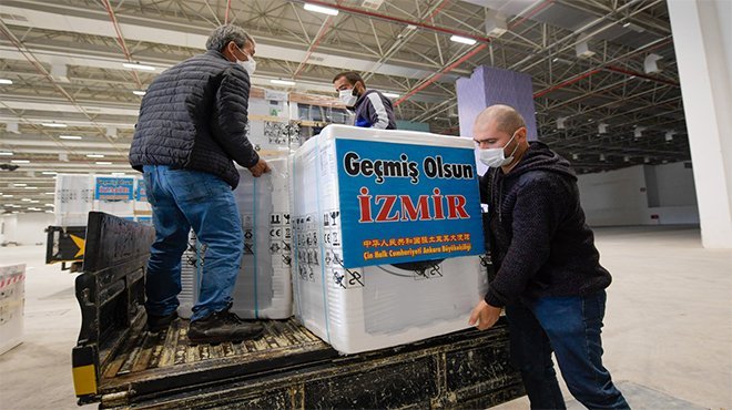 Çin Halk Cumhuriyeti’nden İzmirli depremzedelere destek