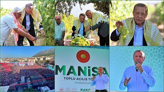 CUMHURBAŞKANI ERDOĞAN, 2022 KURU ÜZÜM FİYATINI MANİSA'DA AÇIKLADI...