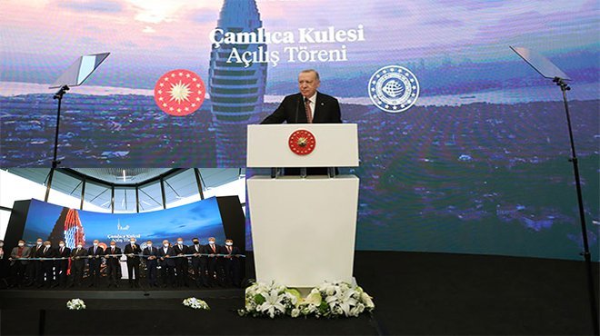 Cumhurbaşkanı Erdoğan, Çamlıca Kulesi'nin açılışında konuştu
