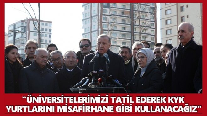 CUMHURBAŞKANI ERDOĞAN, DİYARBAKIR’DA DEPREM BÖLGESİNDE…