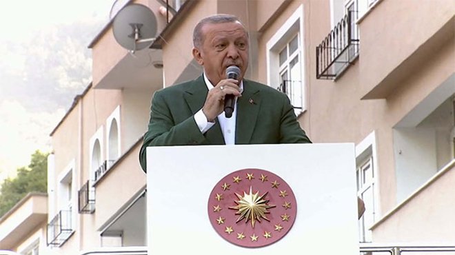 Cumhurbaşkanı Erdoğan: Giresun'da esnafın 50 bin TL'ye kadar hasarı hibe edilecek
