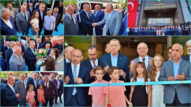 CUMHURBAŞKANI ERDOĞAN MANİSA BÜYÜKŞEHİR’İN DEV PROJESİNİ AÇTI